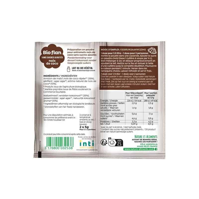 NATALI -- Bioflan noix de coco 2x8g