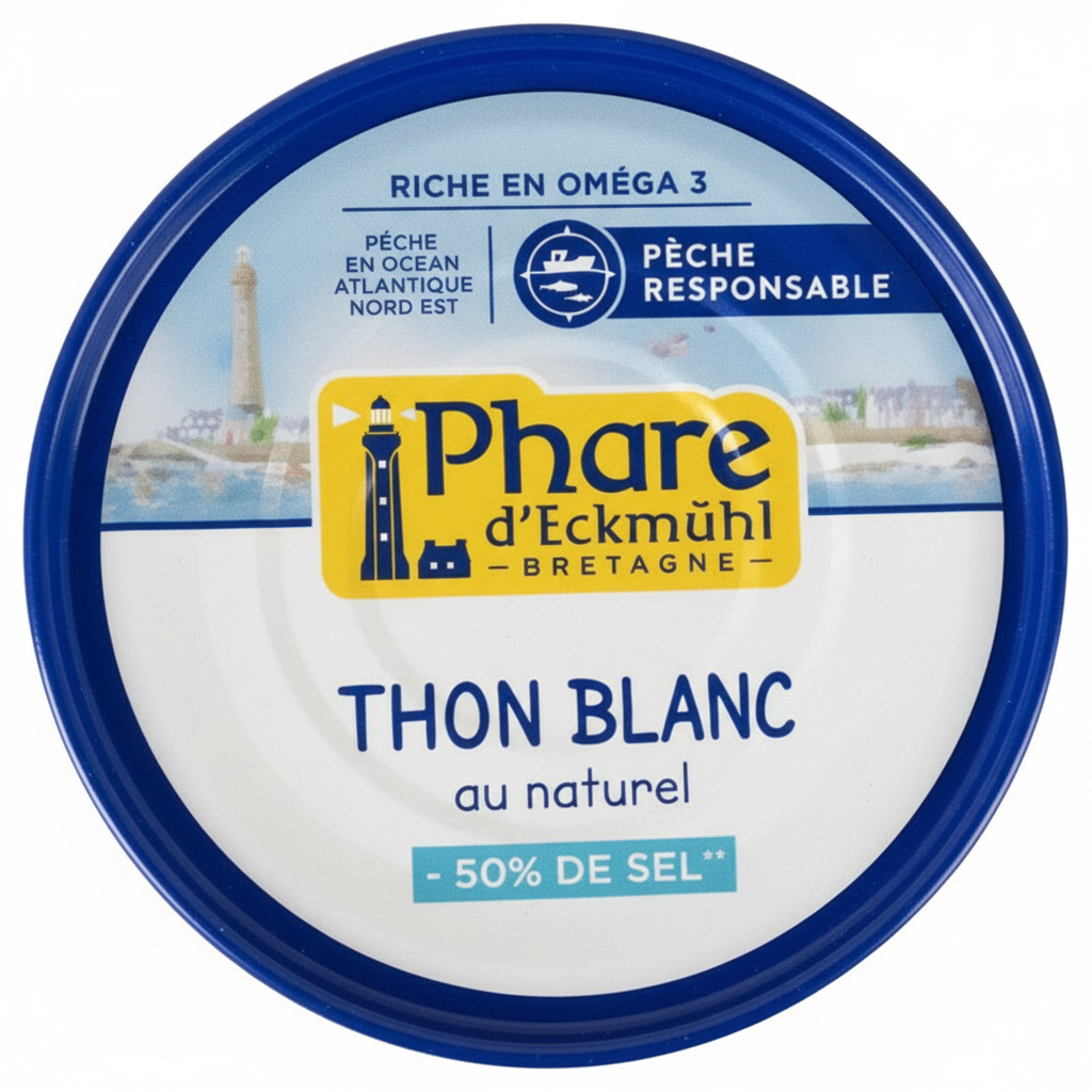 Thon blanc au naturel -50% de sel