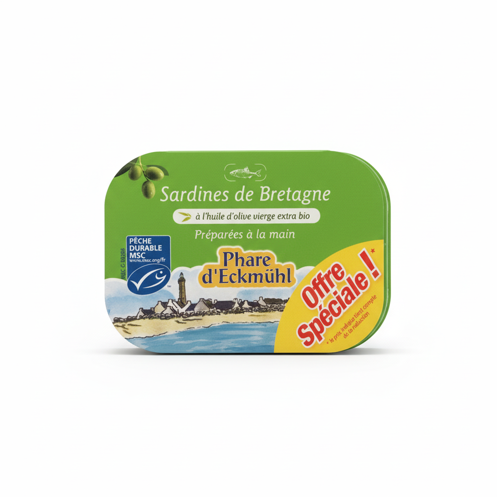 PHARE D'ECKMUHL -- Sardines huile olive 2 x 135g