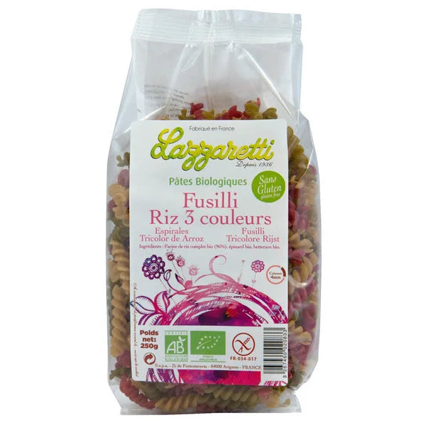 LAZZARETTI -- Fusilli riz 3 couleurs