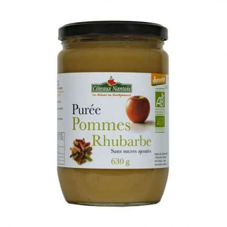 Puree pommes rhubarbe