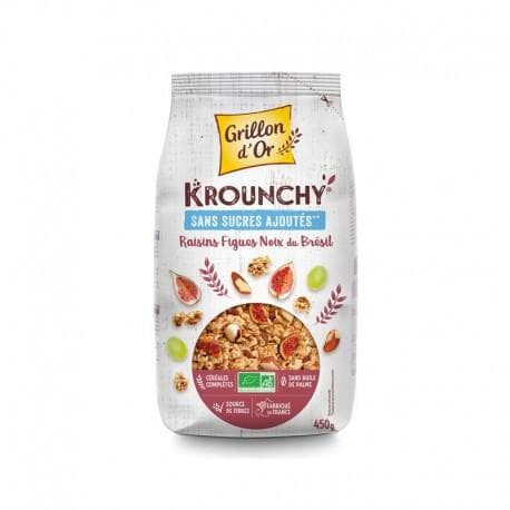 Krounchy figues, raisins, noix