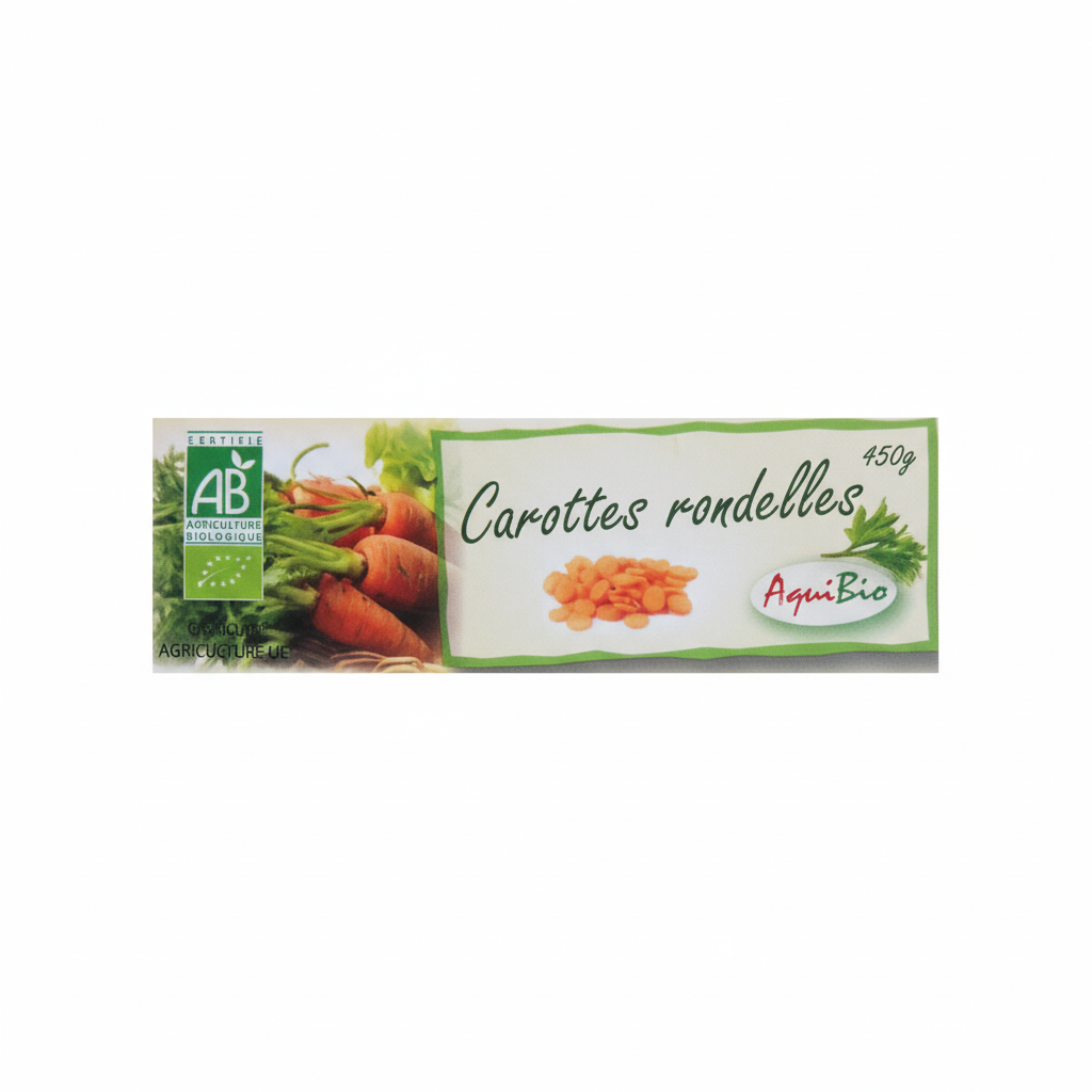 Carottes rondelles 450g