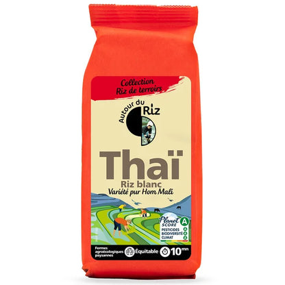 Autour Du Riz -- Riz thaï blanc bio sans gluten équitable (origine Thaïlande) - 500 g