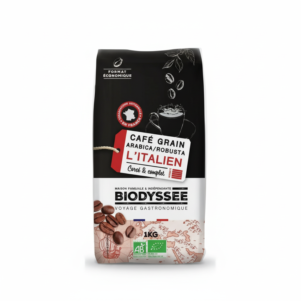 Café grain 100% arabica robuste