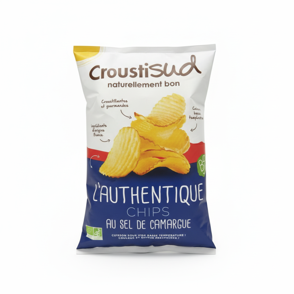 Chips de pomme de terre ondulé
