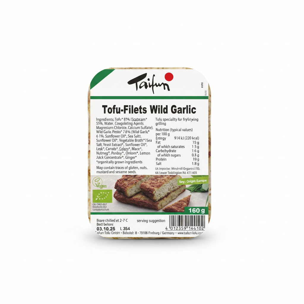 Filet de tofu ail des ours x2