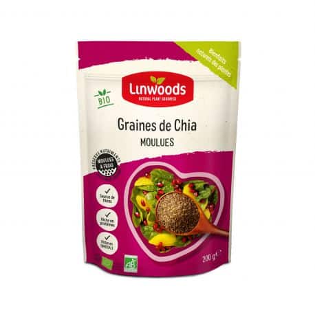 LINWOODS -- Graines de chia  moulues