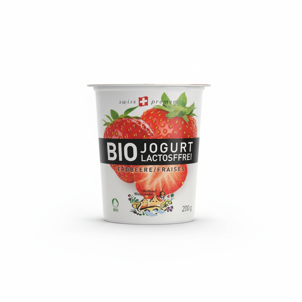 Yaourt fraise sans lactose