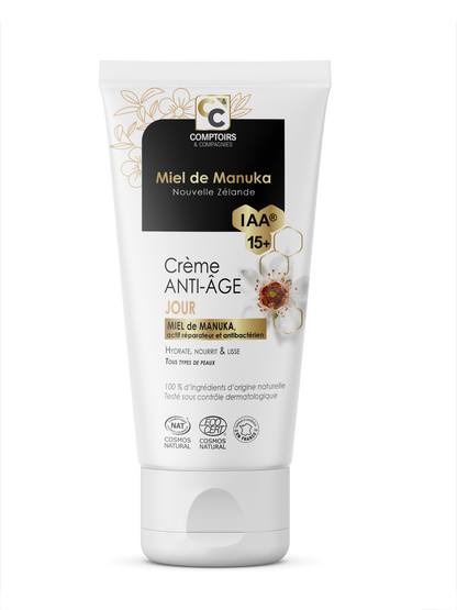 Comptoirs & Compagnies -- Crème de jour anti-âge au miel de manuka iaa15+ - 50 ml