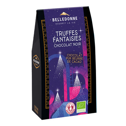 Truffe fantaisie chocolat noir 74% bio - 1
